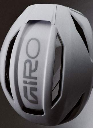 Giro Eclipse Pro top view showing Aura II reinforcing arch and vent pattern