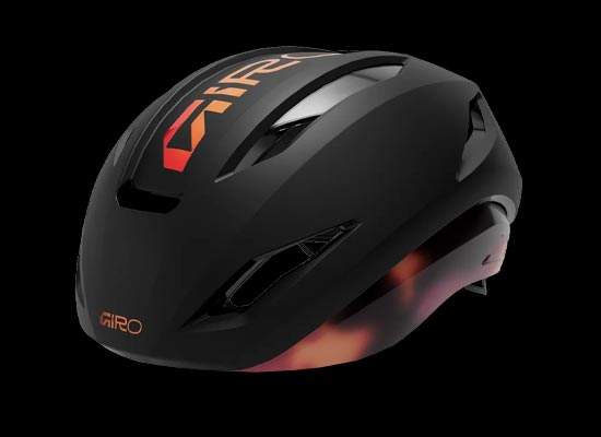 Giro Eclipse Pro in Matte Black / Frequency Orange colorway